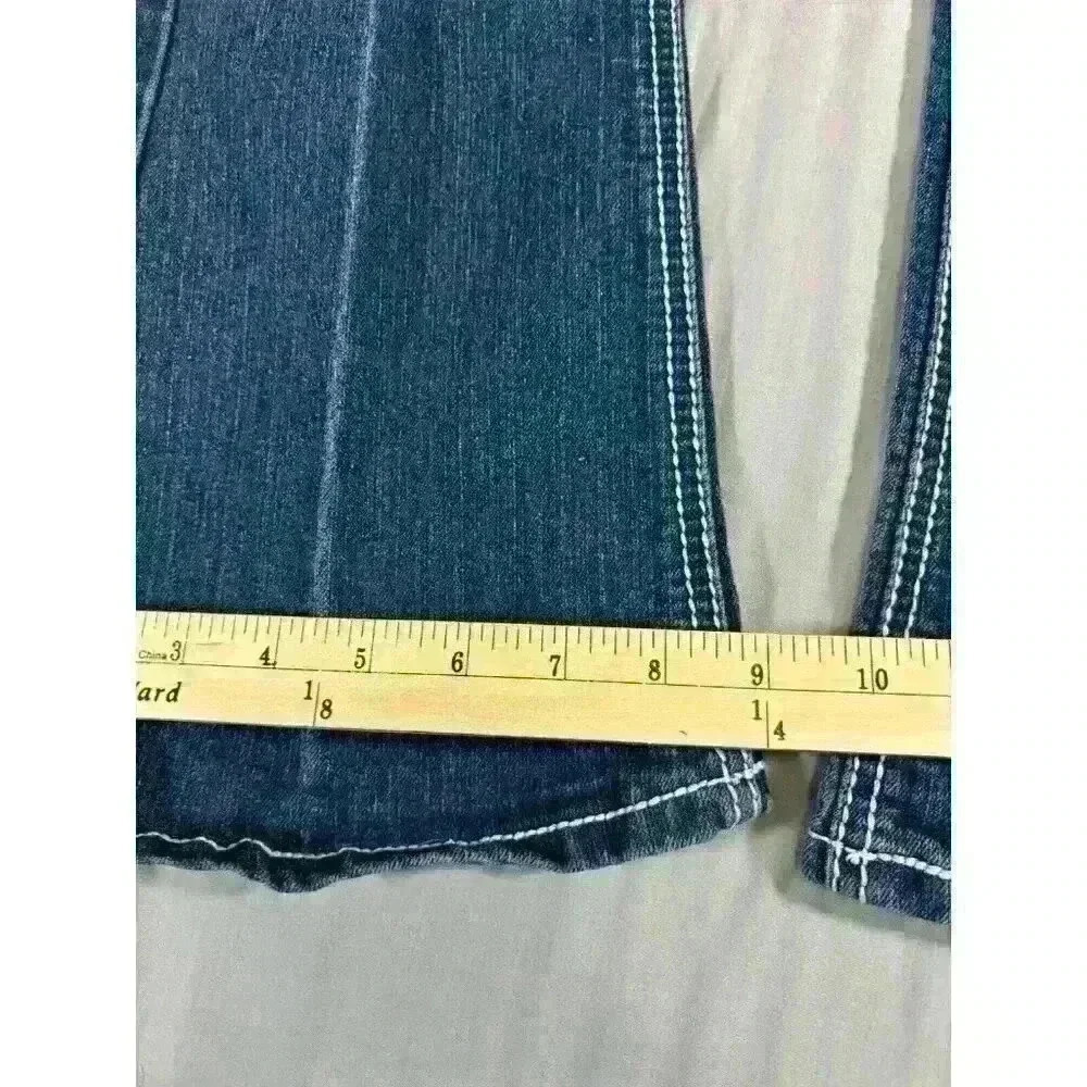 Red Rivet Women's Bootcut Jeans Size 11 Heavy Stitch Blue Denim 32x30 - Picture 3 of 8